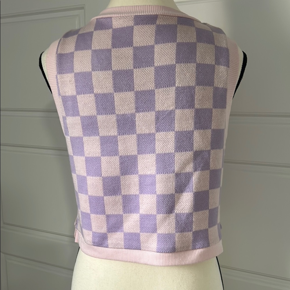 Epic Threads Stella & Blaise Checkered Crop Top - Picture 3 of 8